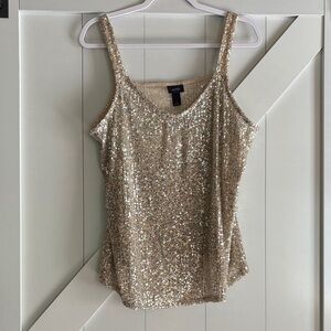 Daytrip Shimmering Gold Sequin Camisole